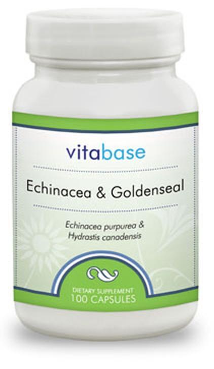 Vitabase Echinacea - Goldenseal -- 100 Capsules