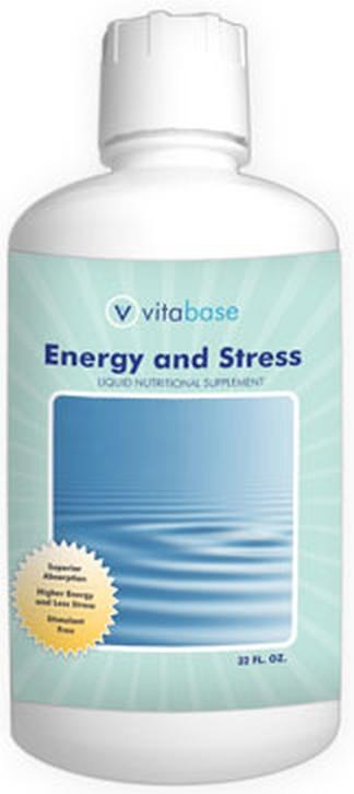 Vitabase Energy and Stress Liquid -- 32 oz Bottle