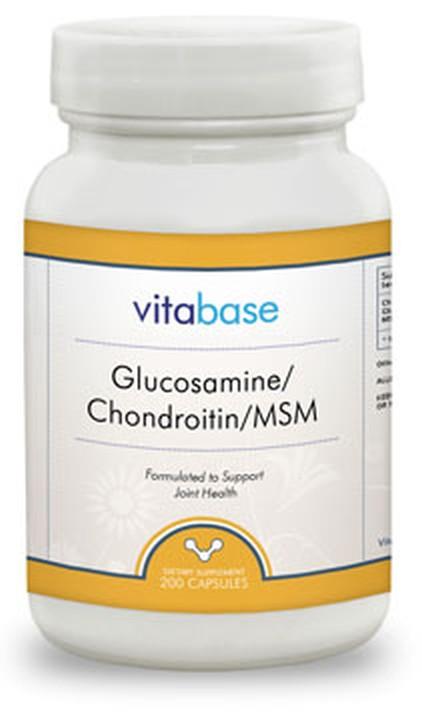 Vitabase Glucosamine - Chondroitin - MSM -- 200 Capsules