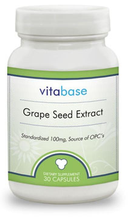 Vitabase Grape Seed Extract (100 mg) -- 30 Vegicaps