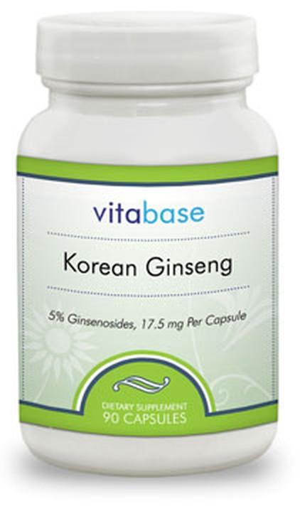 Vitabase Korean Ginseng Extract (350 mg) -- 60 Capsules