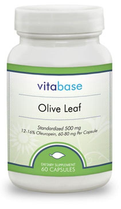 Vitabase Olive Leaf (500 mg) -- 60 Capsules