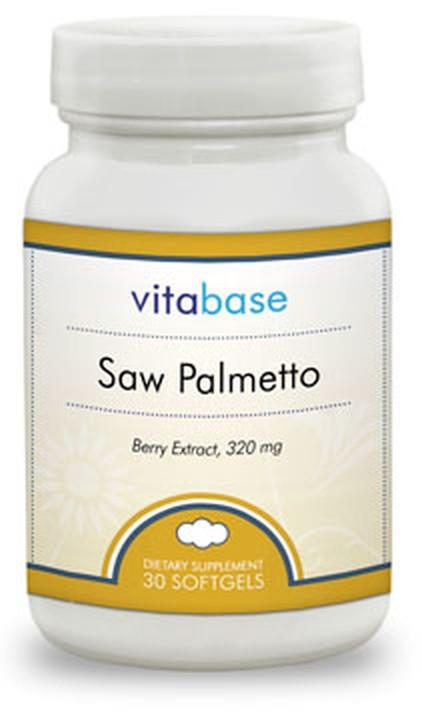 Vitabase Saw Palmetto (320 mg) -- 30 Softgel Capsules