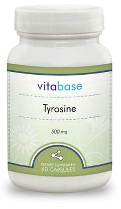 Vitabase Tyrosine (500 mg) -- 60 Capsules