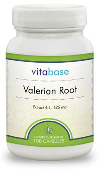 Vitabase Valerian Root 125 mg -- 100 Capsules