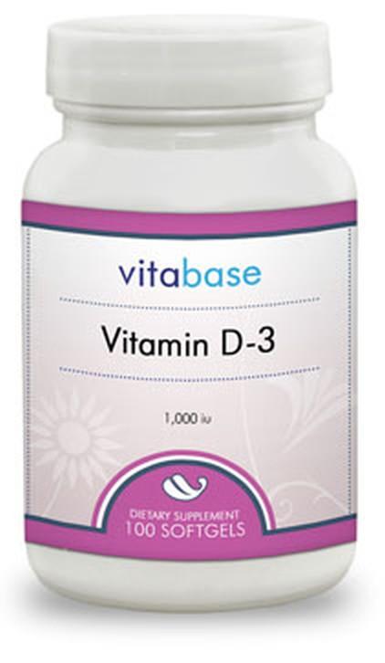 Vitabase Vitamin D-3 (1000 IU) -- 100 Softgels