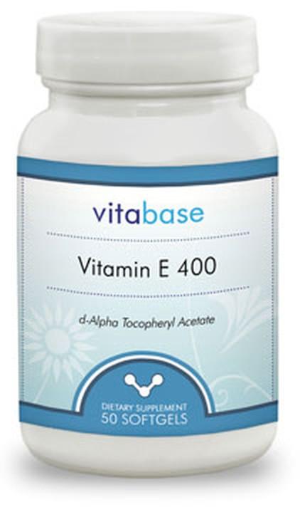 Vitabase Vitamin E (400 IU) -- 50 Softgel Capsules